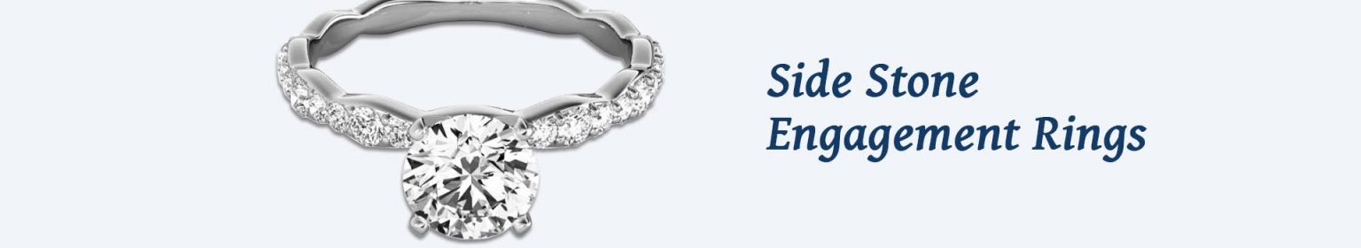 Side Stone Engagement Rings 