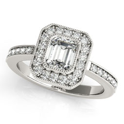 Single Row Engagement Rings