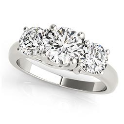 Three Stone Engagement Rings 