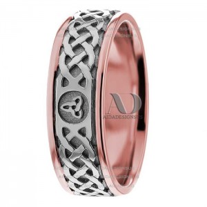 Melanie Celtic Knot Wedding Rings 7.00mm