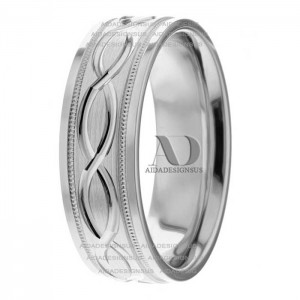 Terri Celtic Waves Wedding Bands 7.00mm