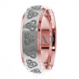 Eileen Celtic Trinity Knot Wedding Ring 7.00mm
