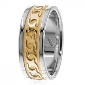 Audrey Celtic Wedding Bands 8.00mm