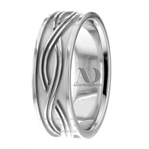 Samantha Celtic Wave Wedding Ring 7.00mm