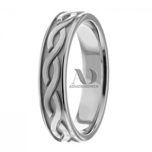 Oscar Celtic Wave Wedding Ring 5.00mm