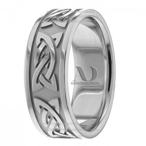 Miguel Celtic Knot Wedding Bands 8.00mm