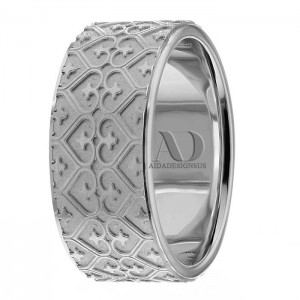 Adrienne 9.5mm Wide Designer Wedding Ring
