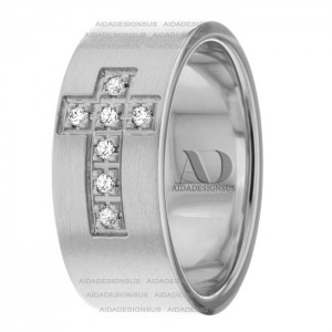 DW9AD147 White Gold Diamond Wedding Ring 