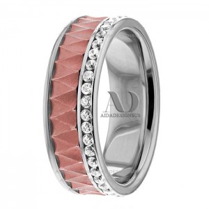 Rose & White Gold Diamond Ring