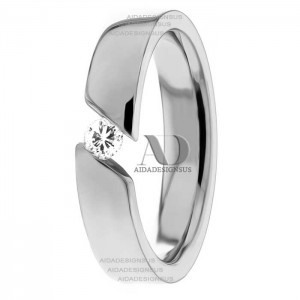 DW9AD192 White Gold Diamond Wedding Ring 
