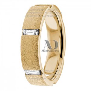 DW9AD202 Yellow Gold Diamond Wedding Bands