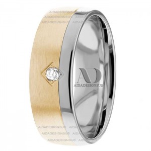 DW9AD204 Two Tone Diamond Ring