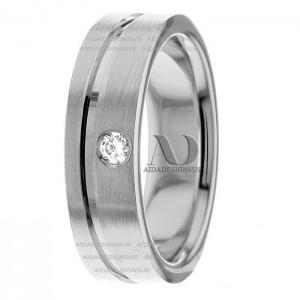 DW9AD209 White Gold Diamond Wedding Ring 