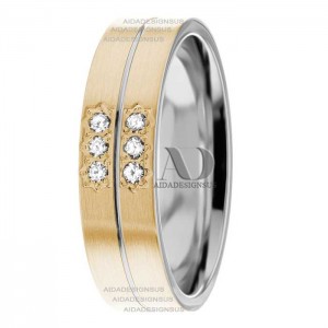 DW9AD210 Two Tone Diamond Ring