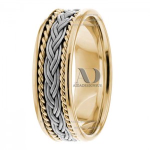 Wm 7.5mm Wide Handmade Wedding Bands