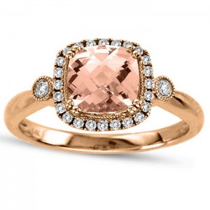 Morganite Rose Gold Ring