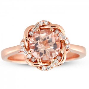 Morganite Rose Gold Ring