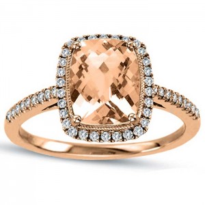 Morganite Rose Gold Ring