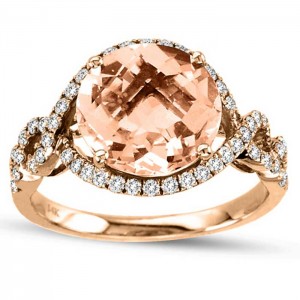 Morganite Rose Gold Ring