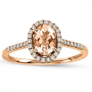 Morganite Rose Gold Ring