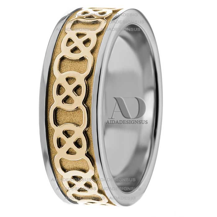 Ronnie Celtic Knot Wedding Band 7.00mm