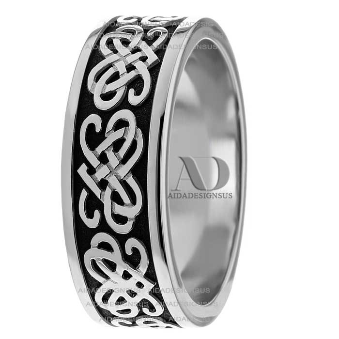 Brittany Celtic Heart Wedding Bands 7.00mm