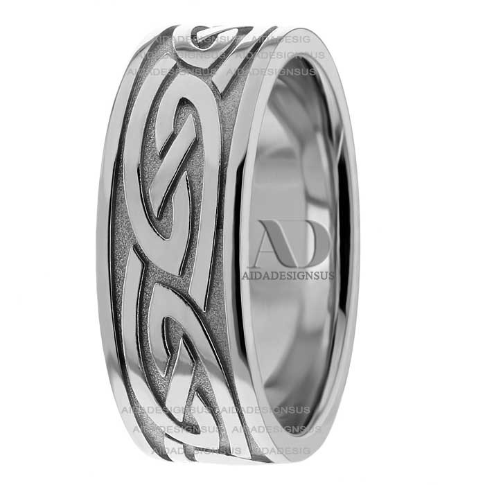 Alex Celtic Knot Wedding Ring 7.00mm