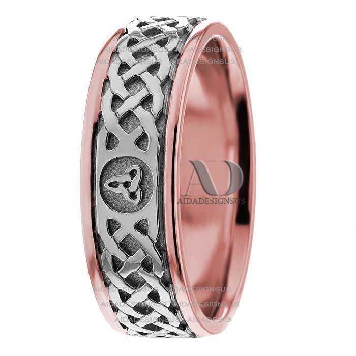 Melanie Celtic Knot Wedding Rings 7.00mm