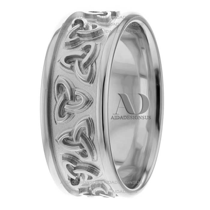 Floyd Celtic Trinity Knot Wedding Band 8.00mm