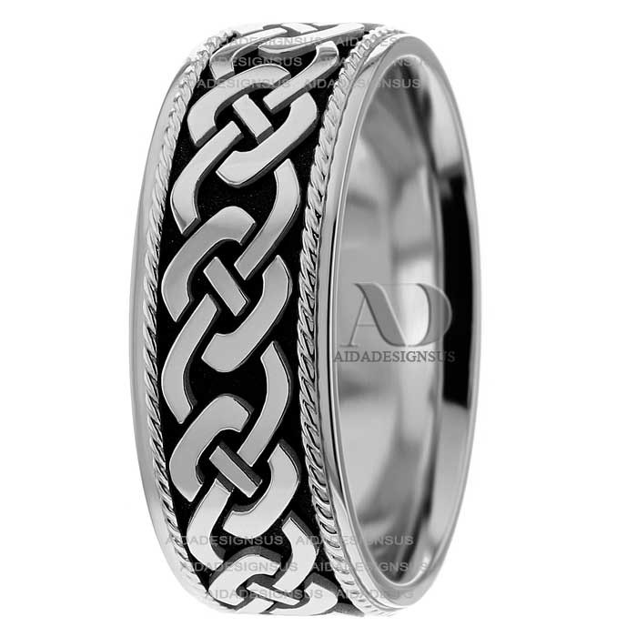 Beatrice Celtic Knots Wedding Ring 8.00mm