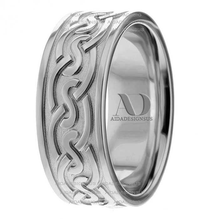 Gordon Celtic Knots Wedding Ring 8.00mm