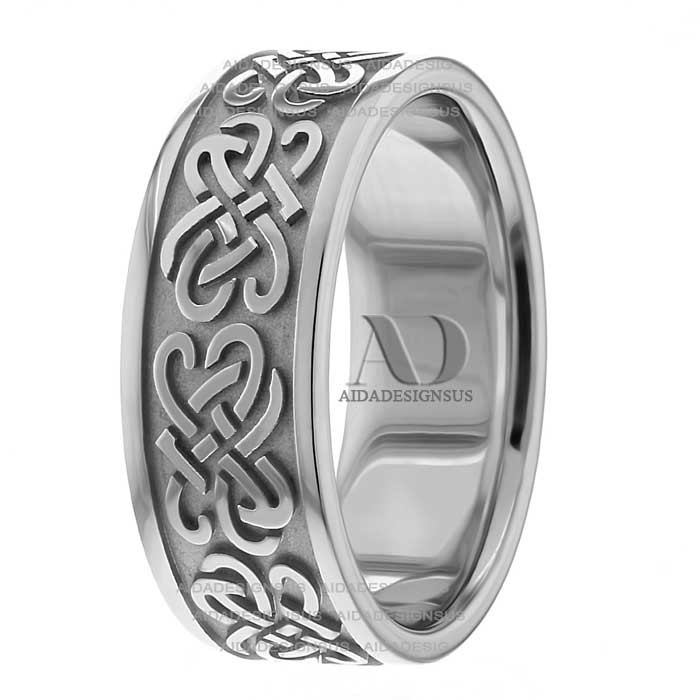 Dustin Celtic Knot Wedding Band 8.50mm