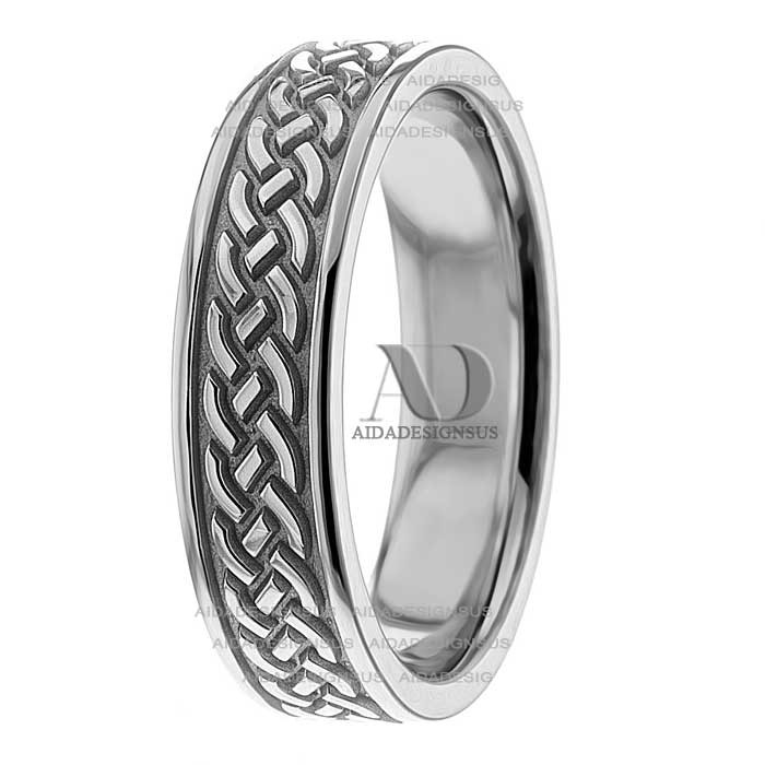 Ana Celtic Knot Wedding Ring 6.00mm