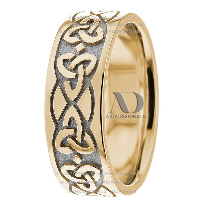 Corey Celtic Wedding Band 8.00mm