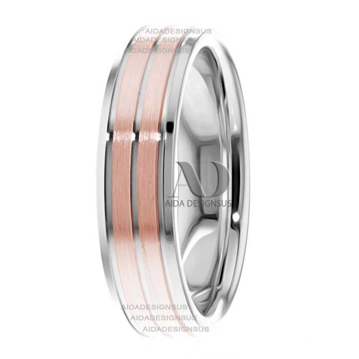 Leah 6mm Wide Designer Wedding Ring