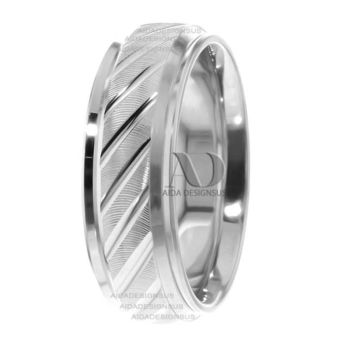 Miriam 7mm Wide Designer Wedding Ring