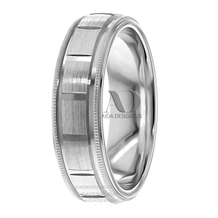 Julio 6mm Wide Designer Wedding Ring