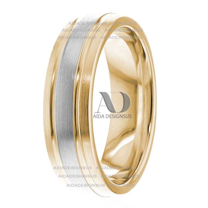 Darren 6mm Wide Designer Wedding Ring