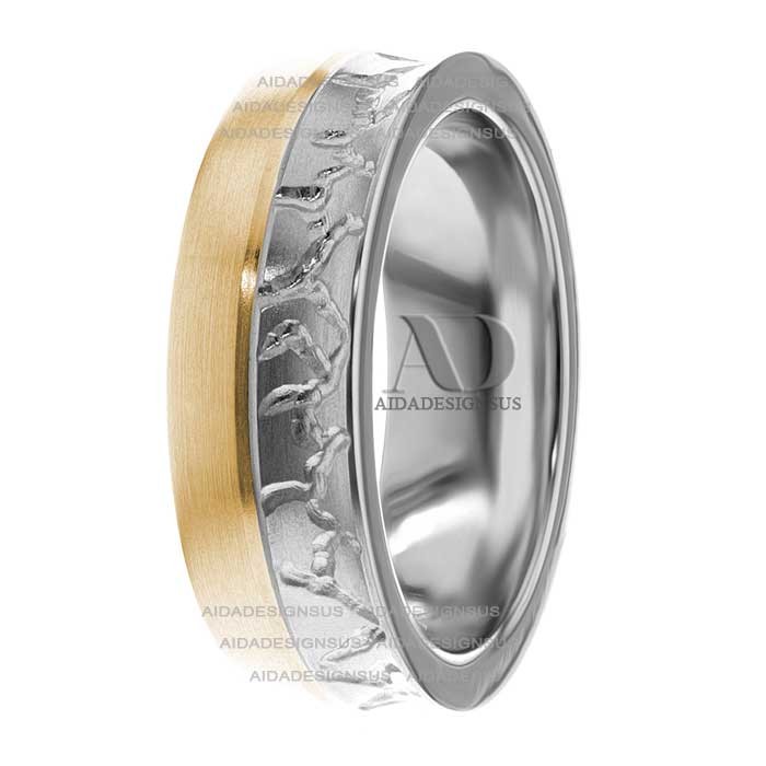 Sabrina 7mm Wide Designer Wedding Ring