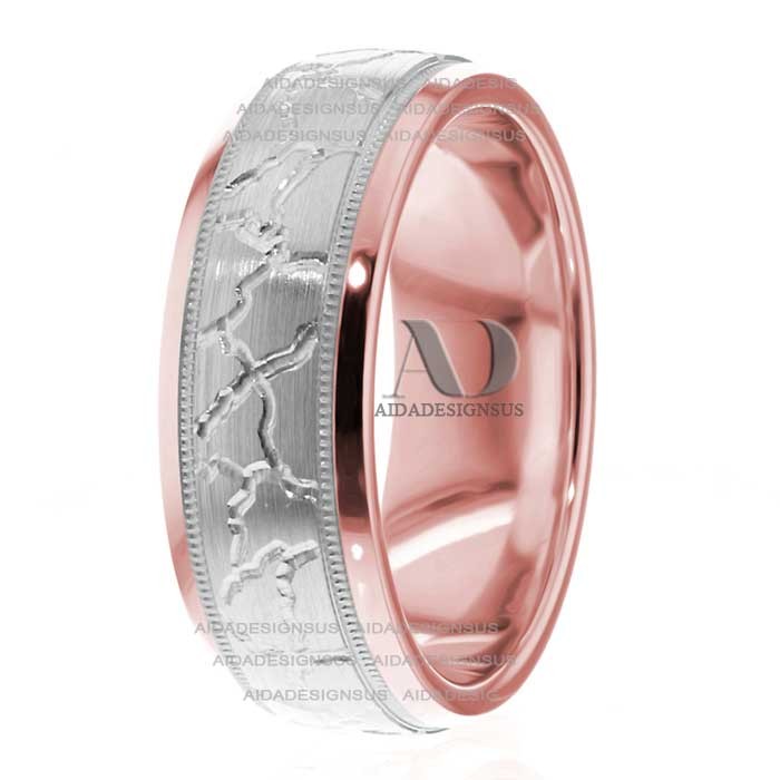 Ada 7mm Wide Designer Wedding Ring