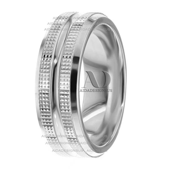 Cassandra 7mm Wide Designer Wedding Ring