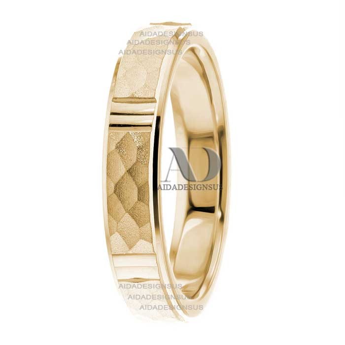 Angelica 4mm Wide Designer Wedding Ring