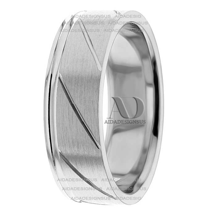 Alfonso 7mm Wide Designer Wedding Ring