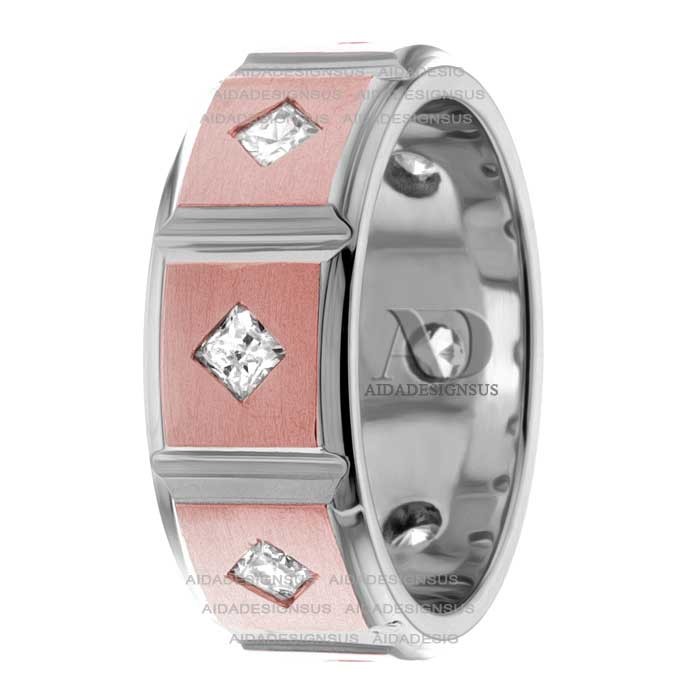 Rose & White Gold Diamond Ring