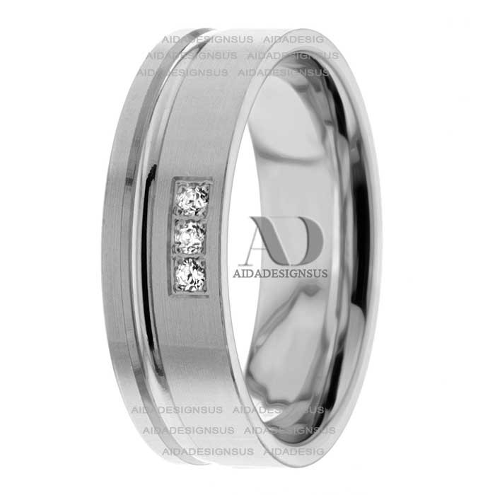 DW9AD171 White Gold Diamond Wedding Ring 