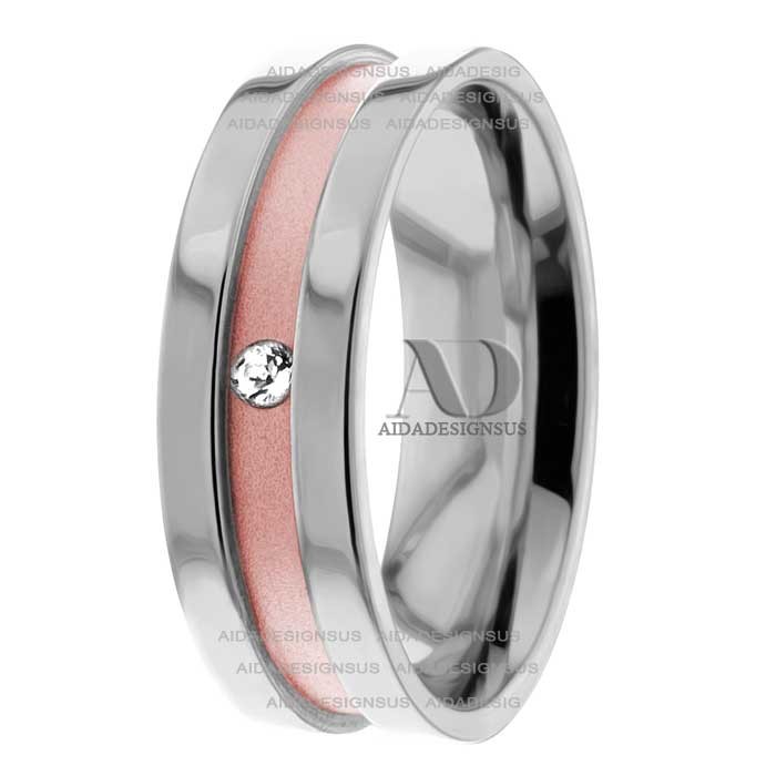Rose & White Gold Diamond Ring