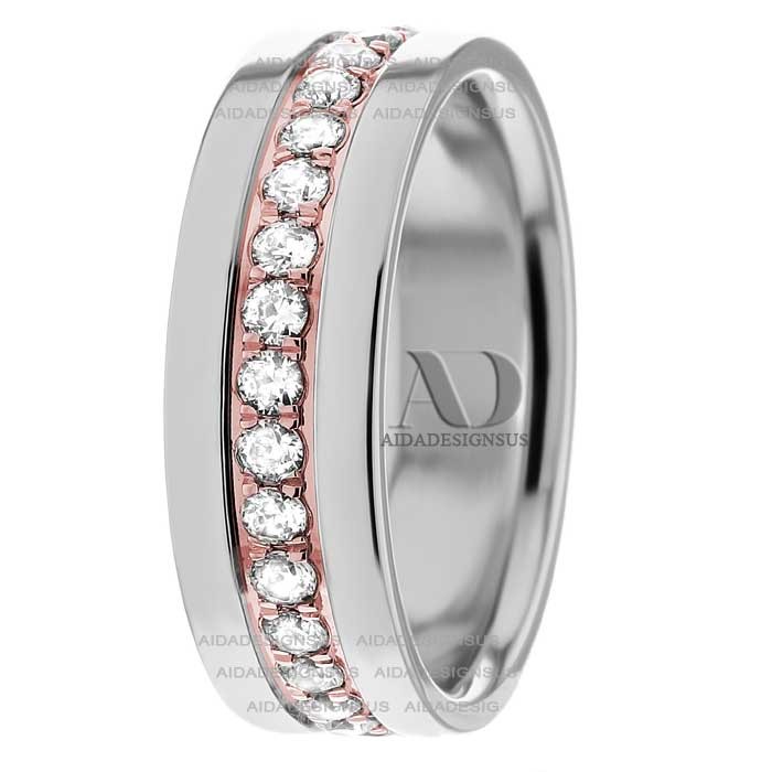 DW9AD206 Two Tone Diamond Ring