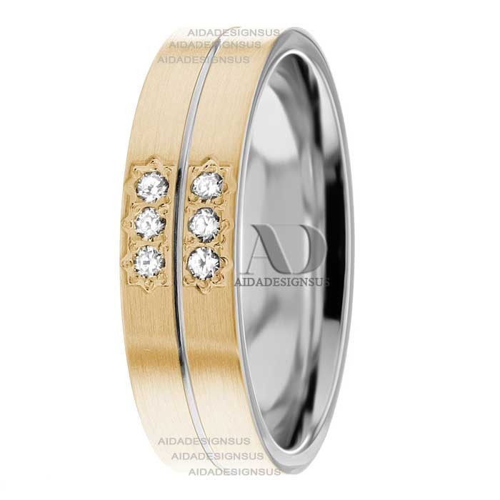 DW9AD210 Two Tone Diamond Ring