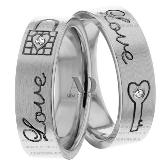 Jayne 6.00mm Wide, Diamond His & Hers Wedding Band Sets