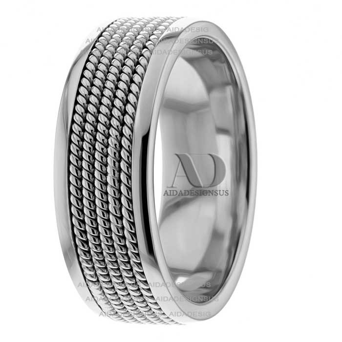 Janis 7mm Wide Handmade Wedding Bands